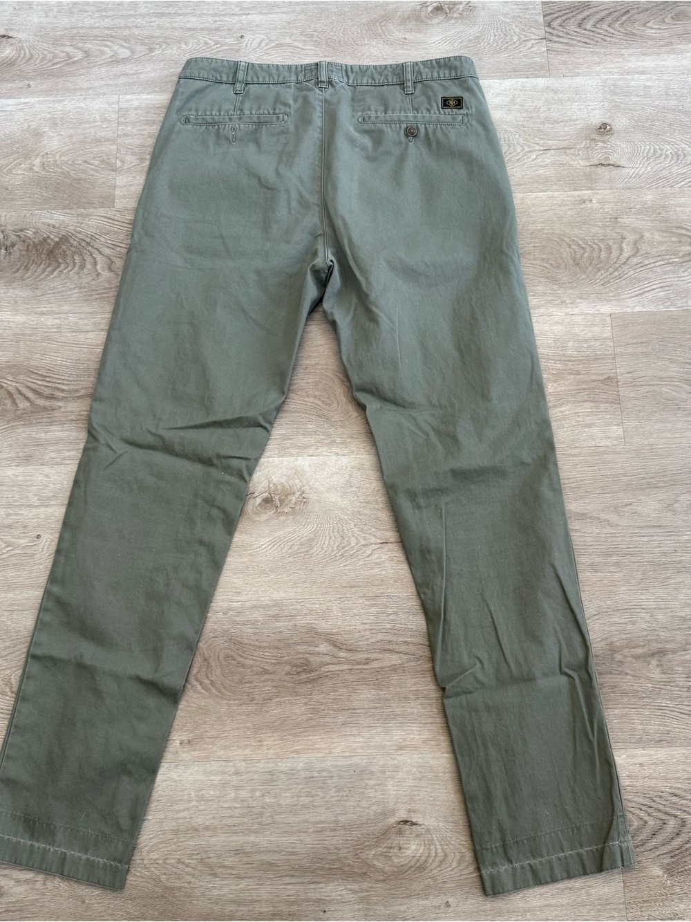 Belstaff England 1924 Longton Chino Pants Faded Olive Green Men's Size 32x32 - Picture 12 of 13